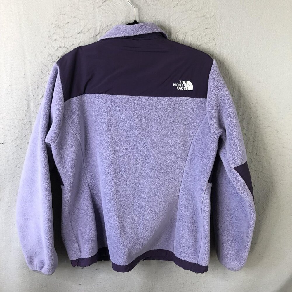 The North Face Jacket Womens L Purple Polartec Fleece Full Zip Logo Outdoor - Picture 2 of 16